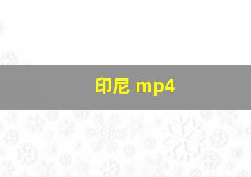 印尼 mp4